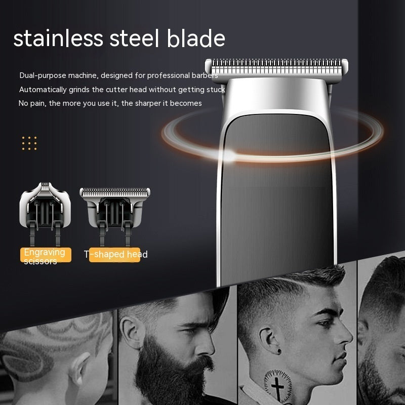 Power Charging Dual-Purpose Scissors with Digital Display and Oil Head Engraving - Teleplus oil head engraving scissors