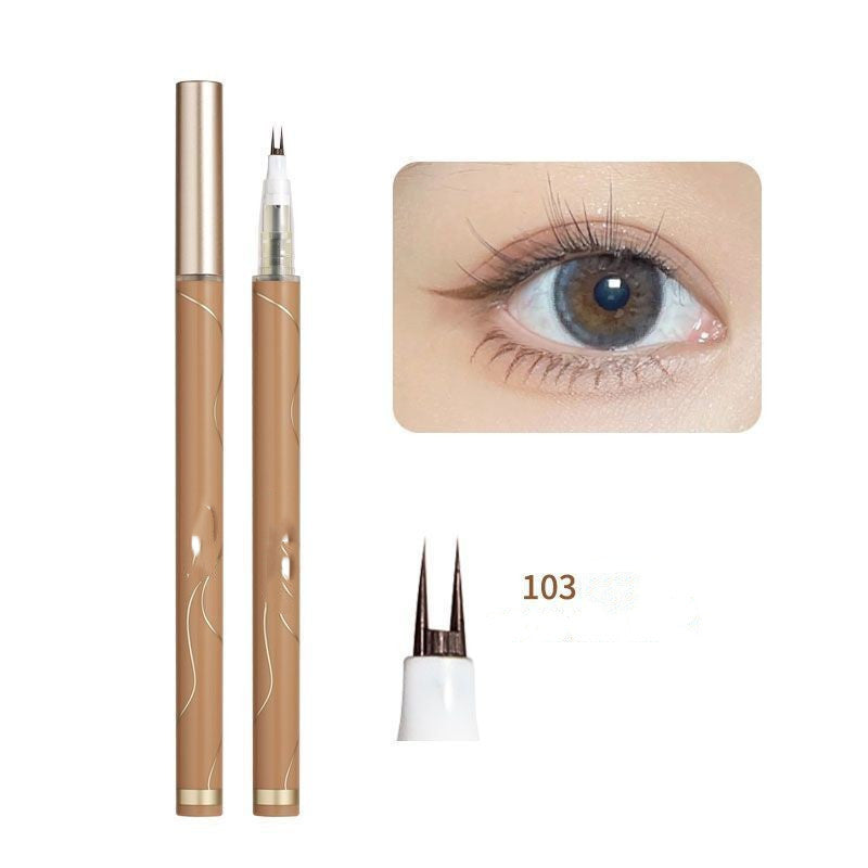 Power Print Double Claw Liquid Eyeliner with Forked Design - Teleplus forked double claw lower eyeliner