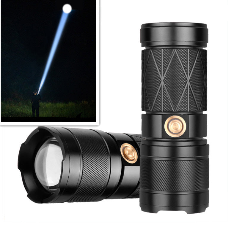 Power Torch Aluminum Alloy with Zoom Waterproof LED Flashlight - Teleplus power torch aluminum alloy zoom