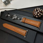 Premium Business Watchband with Line Bow Buckle Options in Black and Light Brown - for Classy Time line bow buckle