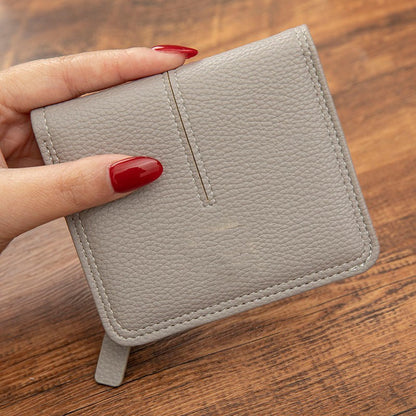Premium Leather Wallet for United States with Multiple Card Slots and Zipper Bag - Tiny Your Big Driving Dreams united
