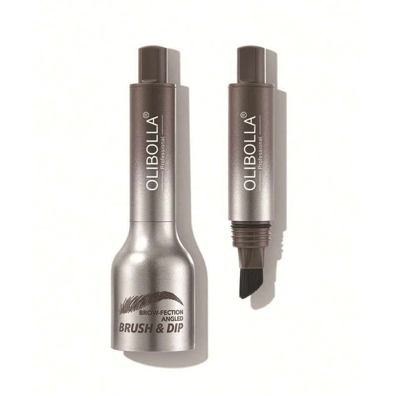 Press Eyebrow Pencil with Big Brush Hairline for Natural Look - Teleplus big brush hairline smudge press eyebrow pencil