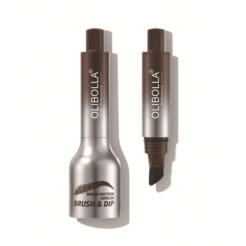 Press Eyebrow Pencil with Big Brush Hairline for Natural Look - Teleplus big brush hairline smudge press eyebrow pencil