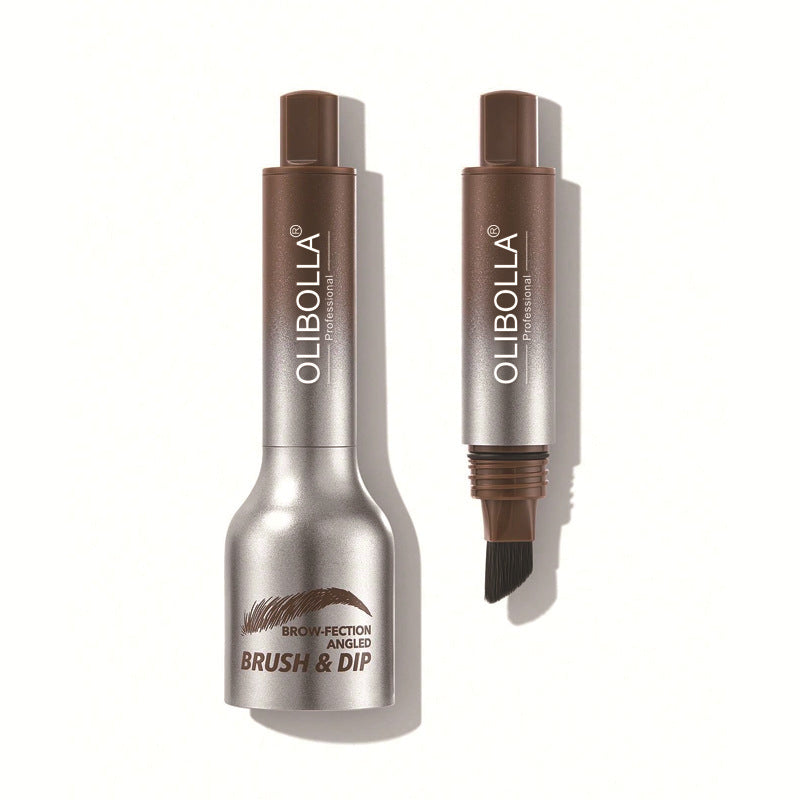 Press Eyebrow Pencil with Big Brush Hairline for Natural Look - Teleplus big brush hairline smudge press eyebrow pencil