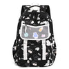 Primary School Cute Super Cute Printed Schoolbag - Black