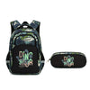 Primary School Student Schoolbag Boys Stylish and Lightweight Grade 1-3 Children Ryggsekk - Jungle single pose blyantveske