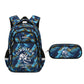 Primary School Student Schoolbag Boys Stylish And Lightweight Grade 1-3 Children Backpack - Stylish Schoolbag for Dino