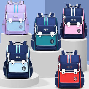 Primary School Student Schoolbag Female Lightweight Burden Alleviation Spine Protection - Sapphire Blue Schoolbag Light