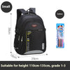 Primary School Student Schoolbag Male Grade 1-3-6 Schoolbag - Svart reflekterende liten størrelse