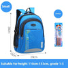 Primary School Student Schoolbag Male Grade 1-3-6 Schoolbag - Sky Blue Reflective Small Size