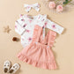 Pink Floral Cotton Curtains Set for United States Homes CHF - Ruffled Romper Sets Tiny Fashionistas Unite united states