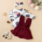Pink Floral Cotton Curtains Set for United States Homes CHF - Ruffled Romper Sets Tiny Fashionistas Unite united states