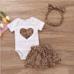 Printed Love Romper Children’s clothing - Printed Love Romper Cotton Cuteness for Tiny Tots