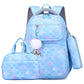 Printed Primary School Student Schoolbags Burden Alleviation Waterproof - Three-Piece Set That Makes Schoolbag Woes