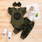 Camouflage Army Green Baby Shorts Outfit for United States and CHF - Camo Cuties Unleashed Tiny Troopers Style Set