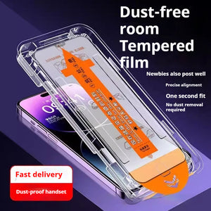 Privacy Seconds Sticker for iPhone 16 and 15 Pro Max with Cabin Tempered Film - Teleplus cabin tempered film privacy