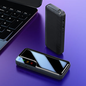Private Model Leather Cell Battery with LED Flashlight and Texture - Power Bank 5 Sections private model leather texture