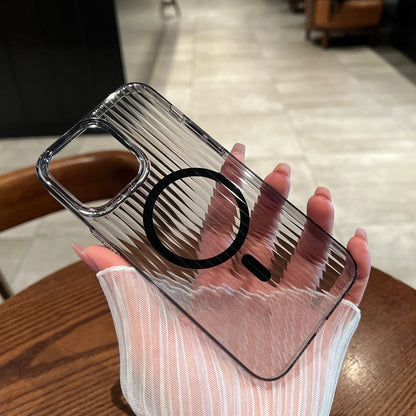 Pro Max Case Transparent Black Magnetic or White Shockproof - Teleplus pro max transparent black [magnetic] white high