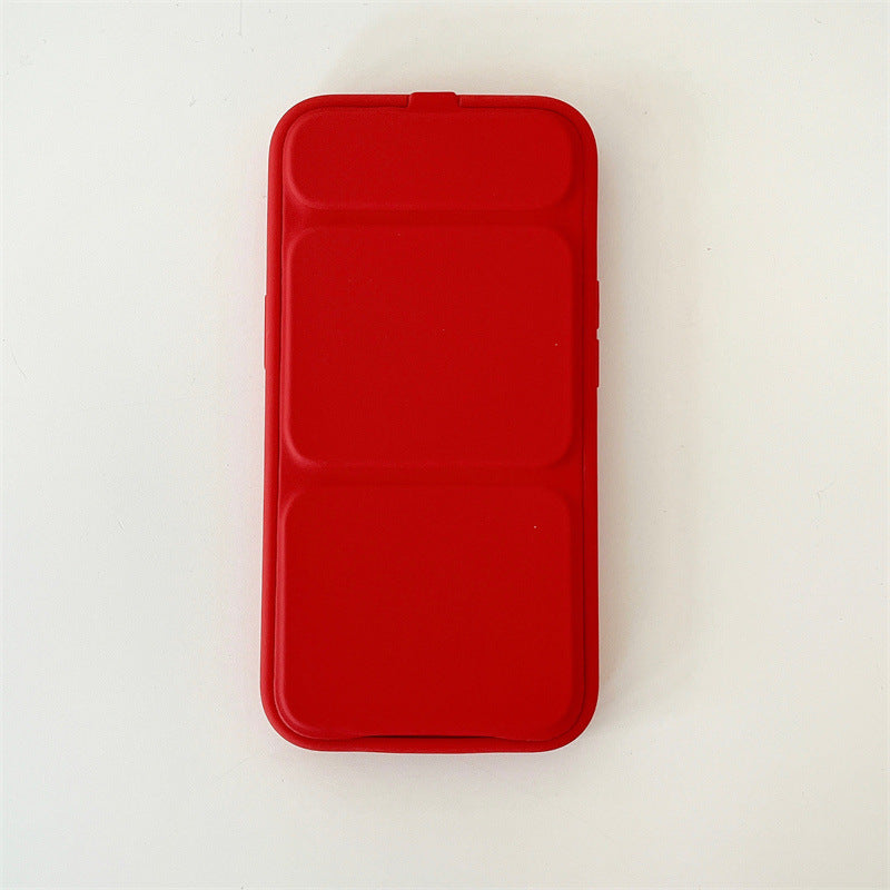 Pro Max iPhone13 Flip Bracket Case Anti-Fall TPU Solid Color Cover