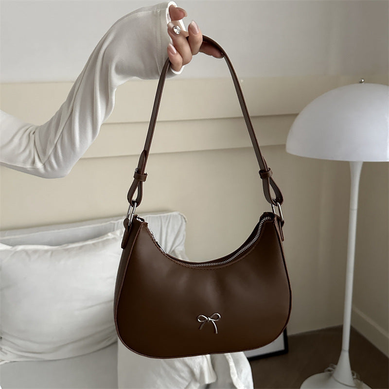 PU Dumpling Bag Medium Crossbody Purse with Shoulder Strap for Women - Teleplus