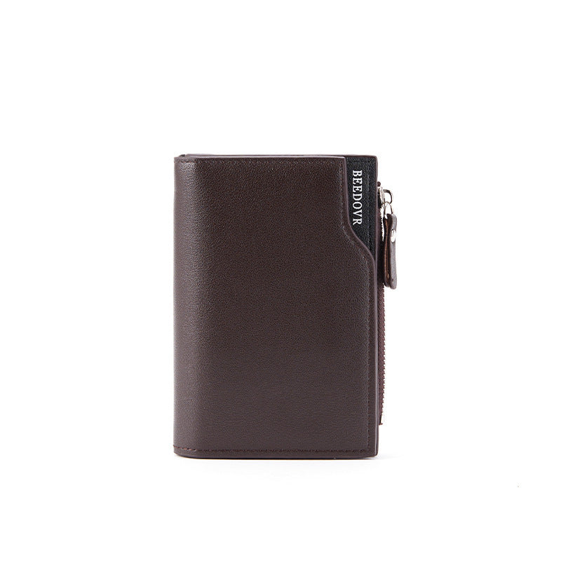PU Fashion Card Wallet with Multiple Slots for United States and CHF Buyers - So Short It Could Be a Stand-Up Comic