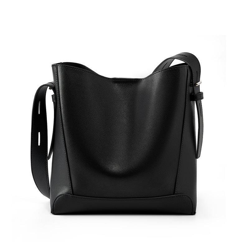 PU Leather Barrel Shoulder Bag with Split Pocket Neutral Tote Handbag - Teleplus