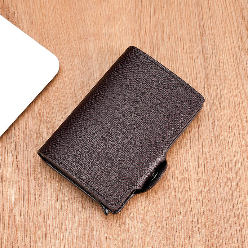 PU Leather Card Holder Cover for United States CHF Payments Durable Compact - Pop-Up Cards That Have a Great Time