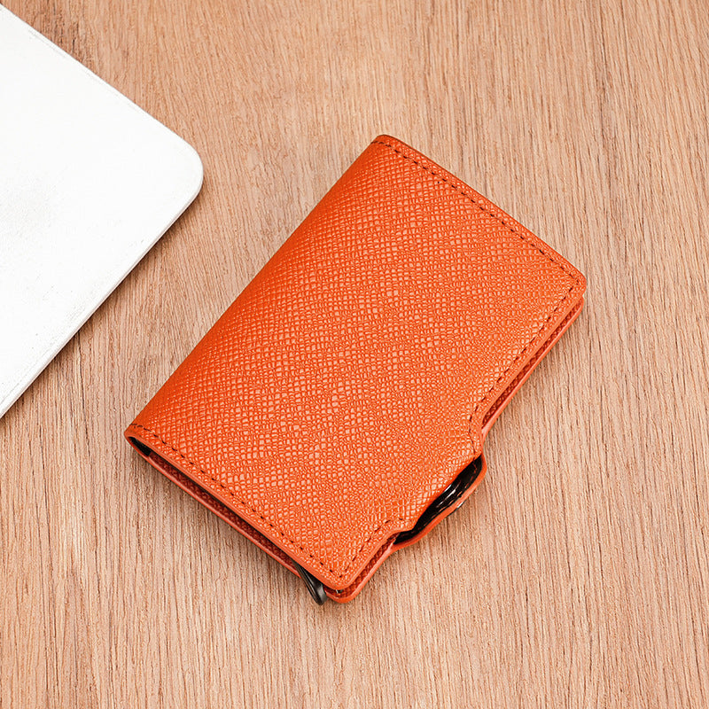 PU Leather Card Holder Cover for United States CHF Payments Durable Compact - Pop-Up Cards That Have a Great Time