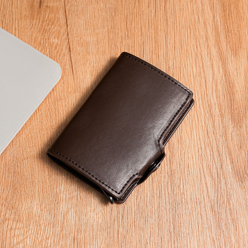 PU Leather Card Holder Cover for United States CHF Payments Durable Compact - Pop-Up Cards That Have a Great Time