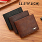 PU Leather Geometric Wallet Anti-Theft RFID Slim Bifold for Men and Women - Blocking