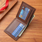 PU Leather Geometric Wallet Anti-Theft RFID Slim Bifold for Men and Women - Blocking