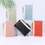 PU Leather Lady’s Card Pack with Zipper Buckle in Various Colors for the United States - Wallets Women So Chic Even