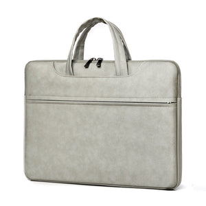 PU Leather Laptop Sleeve Waterproof Case 13 14 15 inch Thickness 30mm - Inch Teleplus thickness