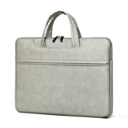 PU Leather Laptop Sleeve Waterproof Case 13 14 15 inch Thickness 30mm - Inch Teleplus thickness