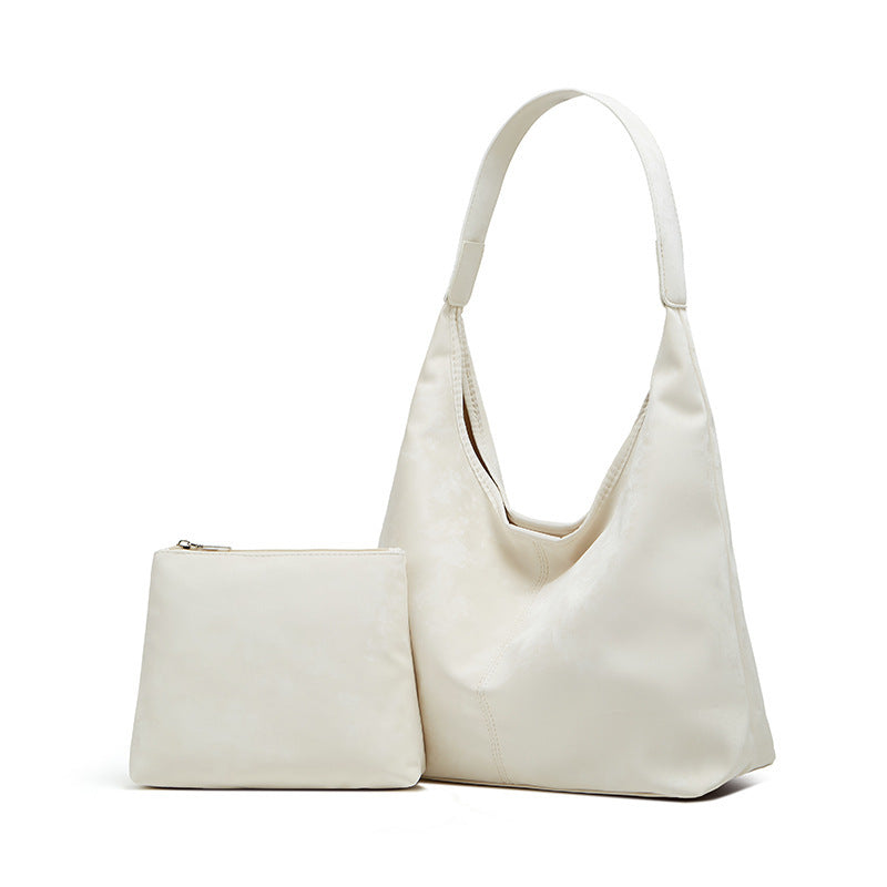 PU Leather Laptop Tote Bag with Zipper Compartments for Work and Travel - Teleplus