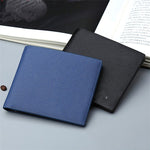 PU Leather Luggage Tag Horizontal Square for United States CHF Travel - Sleek Wallet: Short Thin and Ready Business