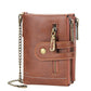PU Leather Luggage Wallet with Zipper Buckle for United States Travel - Snazzy With Zippers For the Stylish Man united
