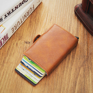 PU Leather Mini Wallet with Aluminum Alloy Closure for United States and CHF Buyers - Awesomeness in a united states