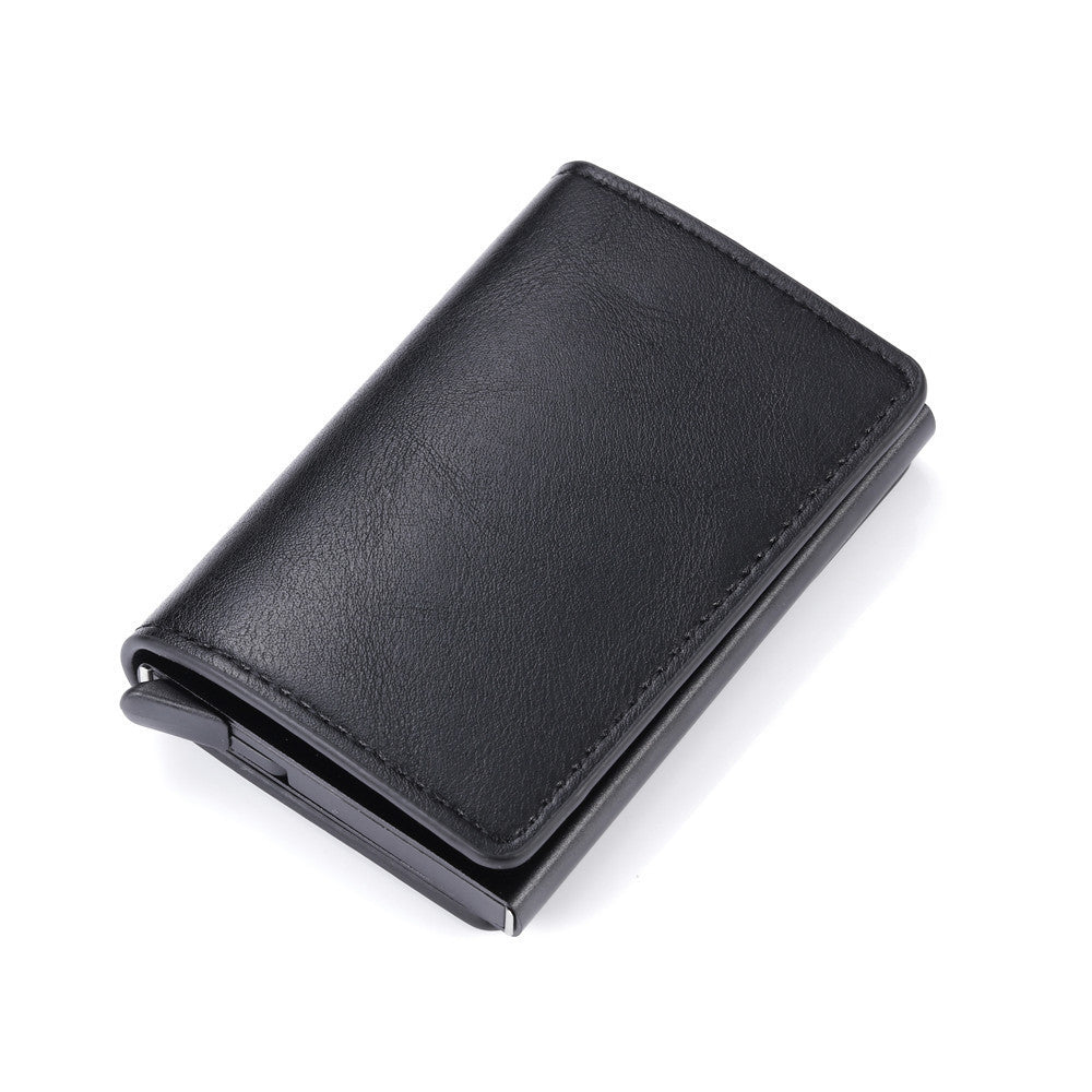 PU Leather Money Holder Wallet for United States and CHF Transactions - Magnetic? Nope! This Pop-Up Stays Awesome