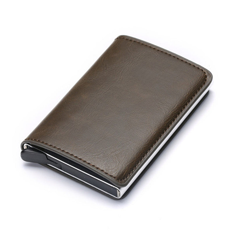 PU Leather Money Holder Wallet for United States and CHF Transactions - Magnetic? Nope! This Pop-Up Stays Awesome