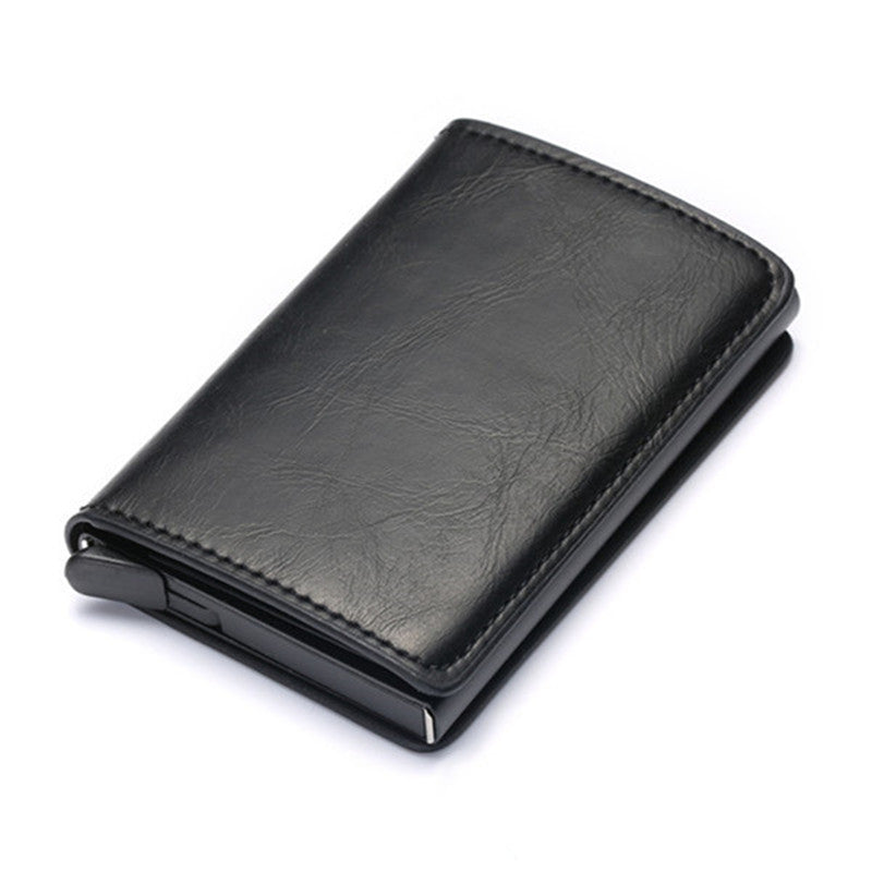 PU Leather Money Holder Wallet for United States and CHF Transactions - Magnetic? Nope! This Pop-Up Stays Awesome