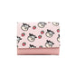 PU Leather Multi Card Wallet with Hidden Compartments for United States and CHF - Purse Perfect Pink Cow Enthusiasts