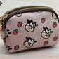 PU Leather Multi Card Wallet with Hidden Compartments for United States and CHF - Purse Perfect Pink Cow Enthusiasts
