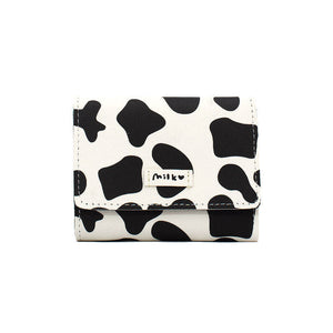 PU Leather Multi Card Wallet with Hidden Compartments for United States and CHF - Purse Perfect Pink Cow Enthusiasts