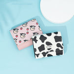 PU Leather Multi Card Wallet with Hidden Compartments for United States and CHF - Purse Perfect Pink Cow Enthusiasts