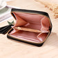 PU Leather Opening Hook with Silicone Lining for United States and CHF Buyers - Korean Card Bags: Snazzy Wallets