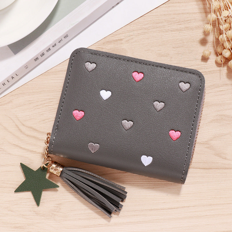 PU Leather Opening Hook with Silicone Lining for United States and CHF Buyers - Korean Card Bags: Snazzy Wallets