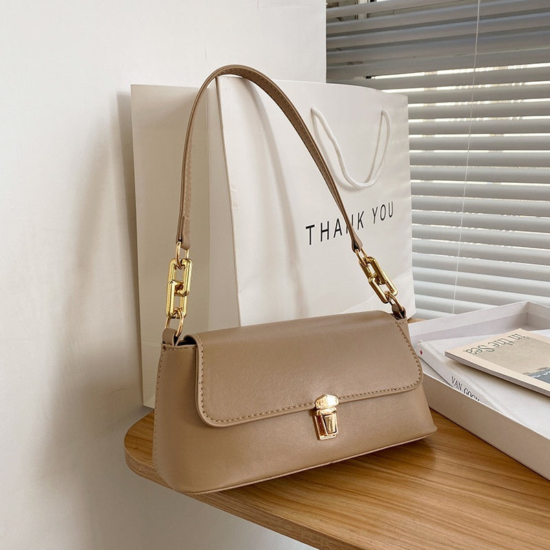 PU Leather Underarm Bag Medium Shoulder Purse for Women with Phone Pocket - Teleplus underarm bag