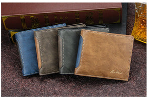 PU Leather Wallet 3 Fold Horizontal Square for Men in United States and CHF - Men’s Wallets That Make Your Pocket Smile