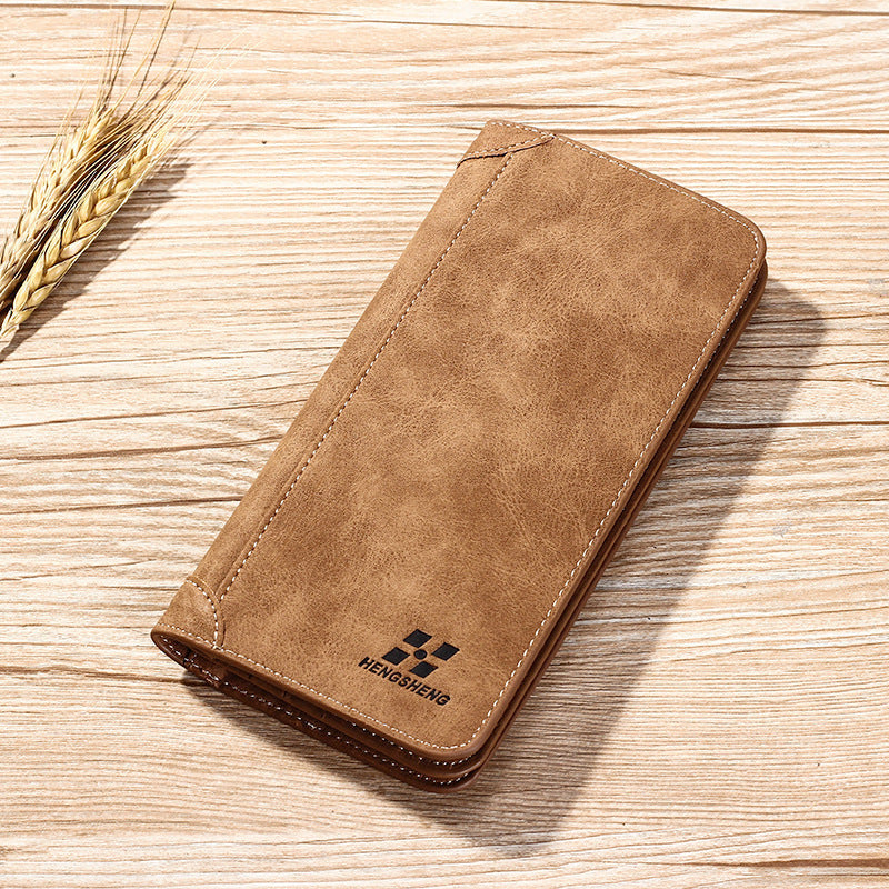 PU Leather Wallet with Card and ID Slots for United States CHF Buyers - Long Men’s The That Fits It All united states